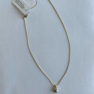 Gwen Mini Bubble Initial Necklace - Gold
Product Letter: R